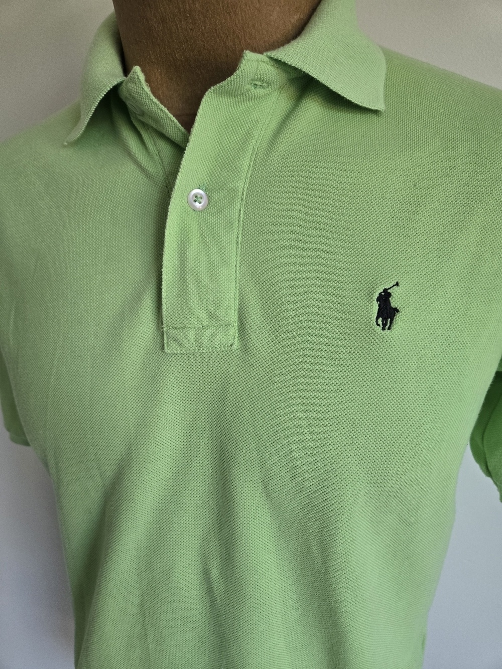 Ralph Lauren Men's Classic Pique Polo Shirt in Light Green
